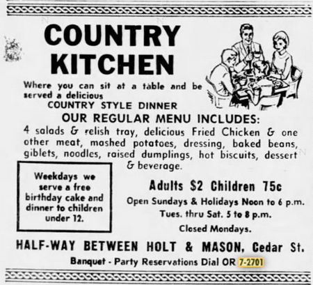 The Country Kitchen - May 1969
